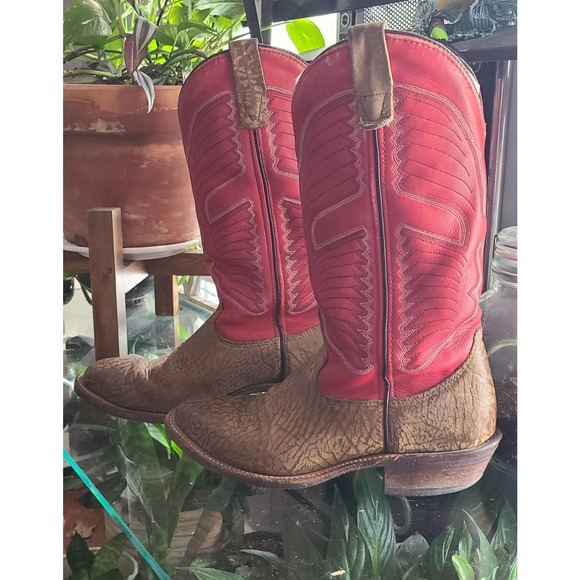 DoubleH Boots Shoes Cowboy Boots Double H Boot Company Leather Red